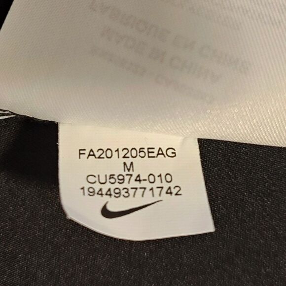 Nike Long Icon Clash Jacket Adult Med Black CU5974-010 Swoosh Logo Graphic Satin - Picture 13 of 16